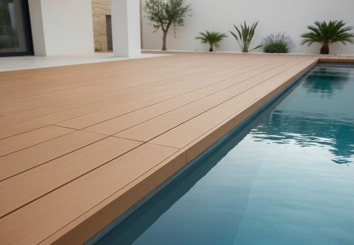 tarima exterior para piscina - instalación de deck antideslizante alrededor de piscina sitges (1)